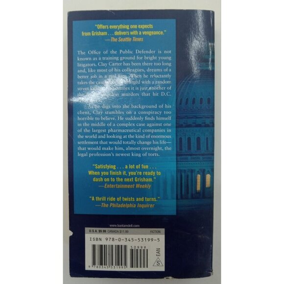 The King of Torts John Grisham Legal Thriller Courtroom Fiction Book - Picture 2 of 3